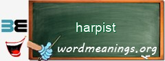 WordMeaning blackboard for harpist